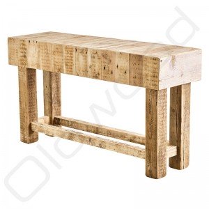 Stoere Sidetable ´Bordeaux´ gemaakt van oud balkenhout Stoere Sidetable ´Bordeaux´ gemaakt van oud balkenhout