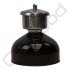 Industriële Franse lamp van zink zwart
