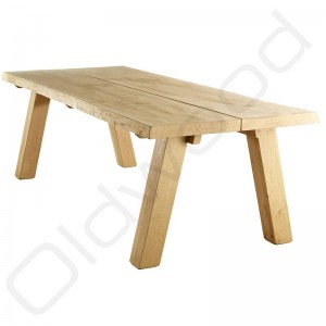 Robuuste Boomstam Tafel - Eikenhout tafel Monaco